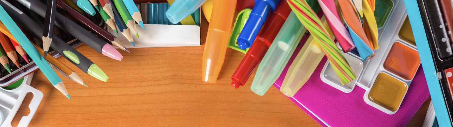 vista superior de los efectos de escritorio de la escuela214