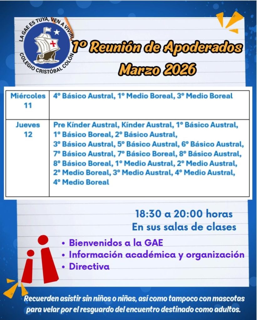 1era reunion apoderados